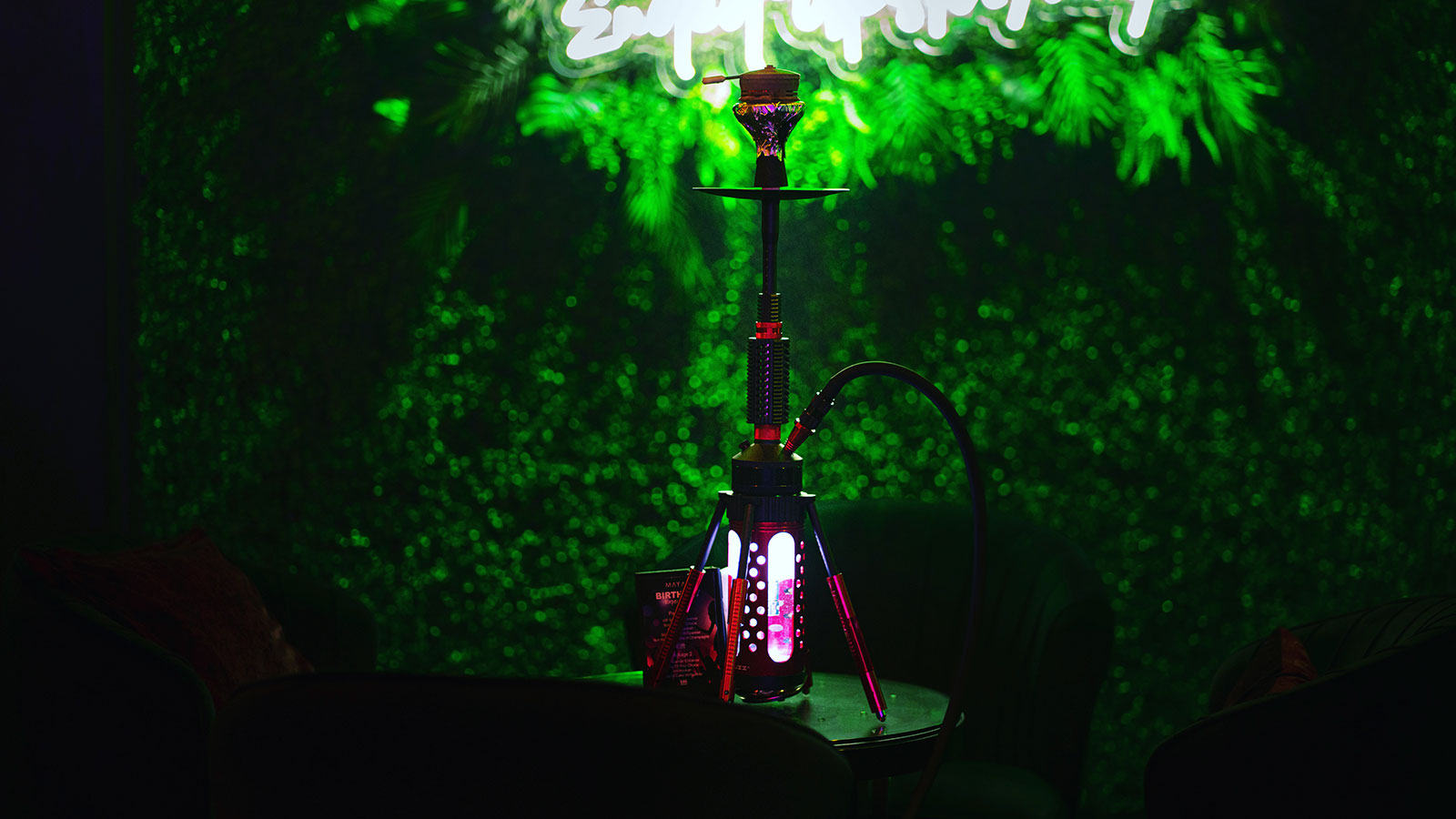 The Maya Hookah Lounge Edison NJ ice carbine hookah setup