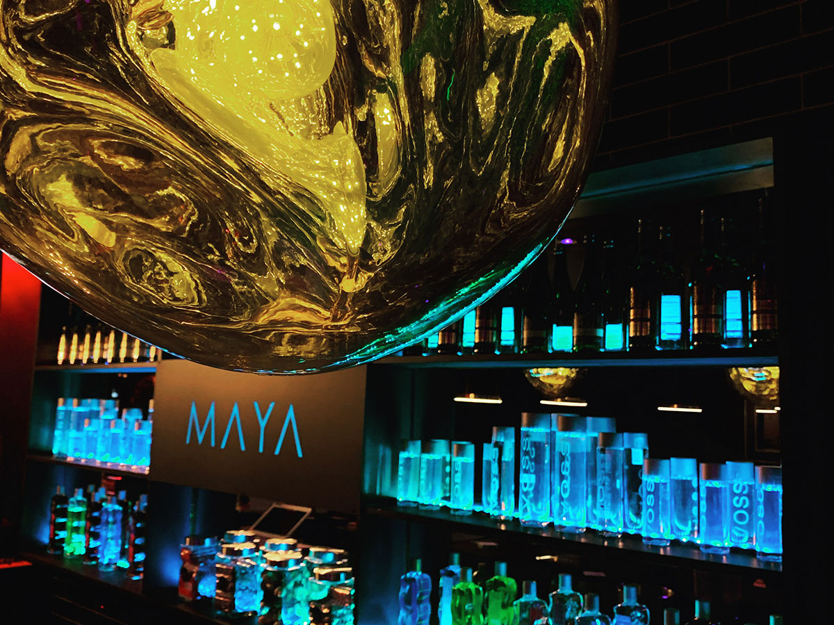 Guests enjoying lounge seating at Maya Hookah Lounge Edison NJ